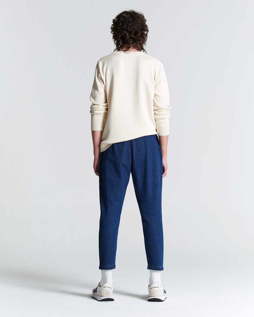 Cotton Denim Weekend Trousers medium blue