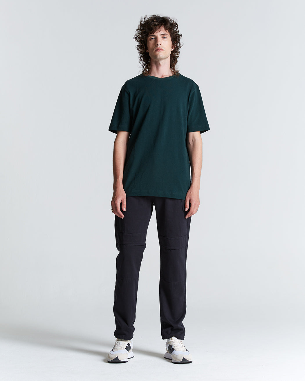 Cotton Pique Tee in Pine Grove