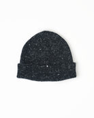Field Beanie in Wool & Linen in Black Beauty