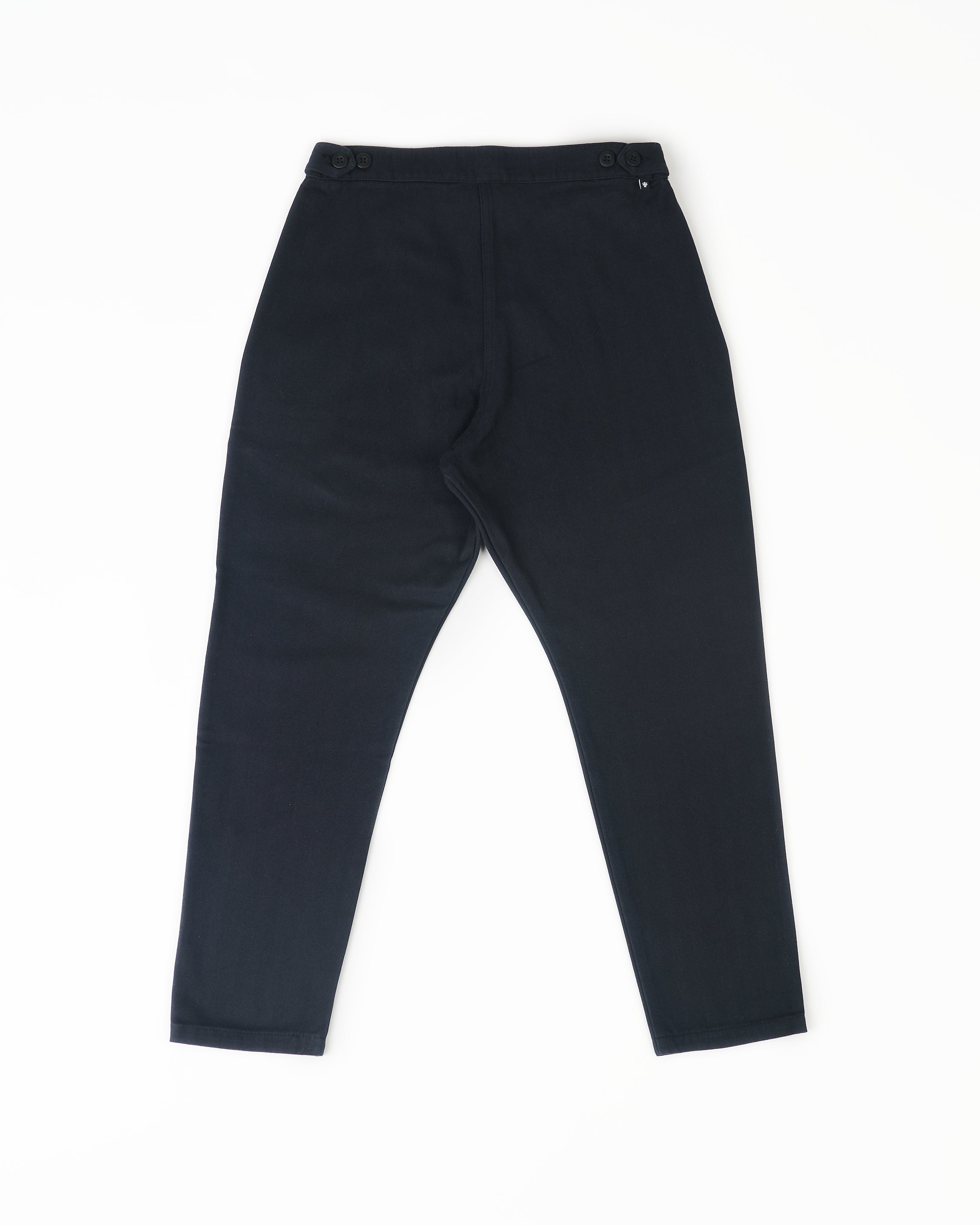 Cotton Weekend Trouser in Black Beauty
