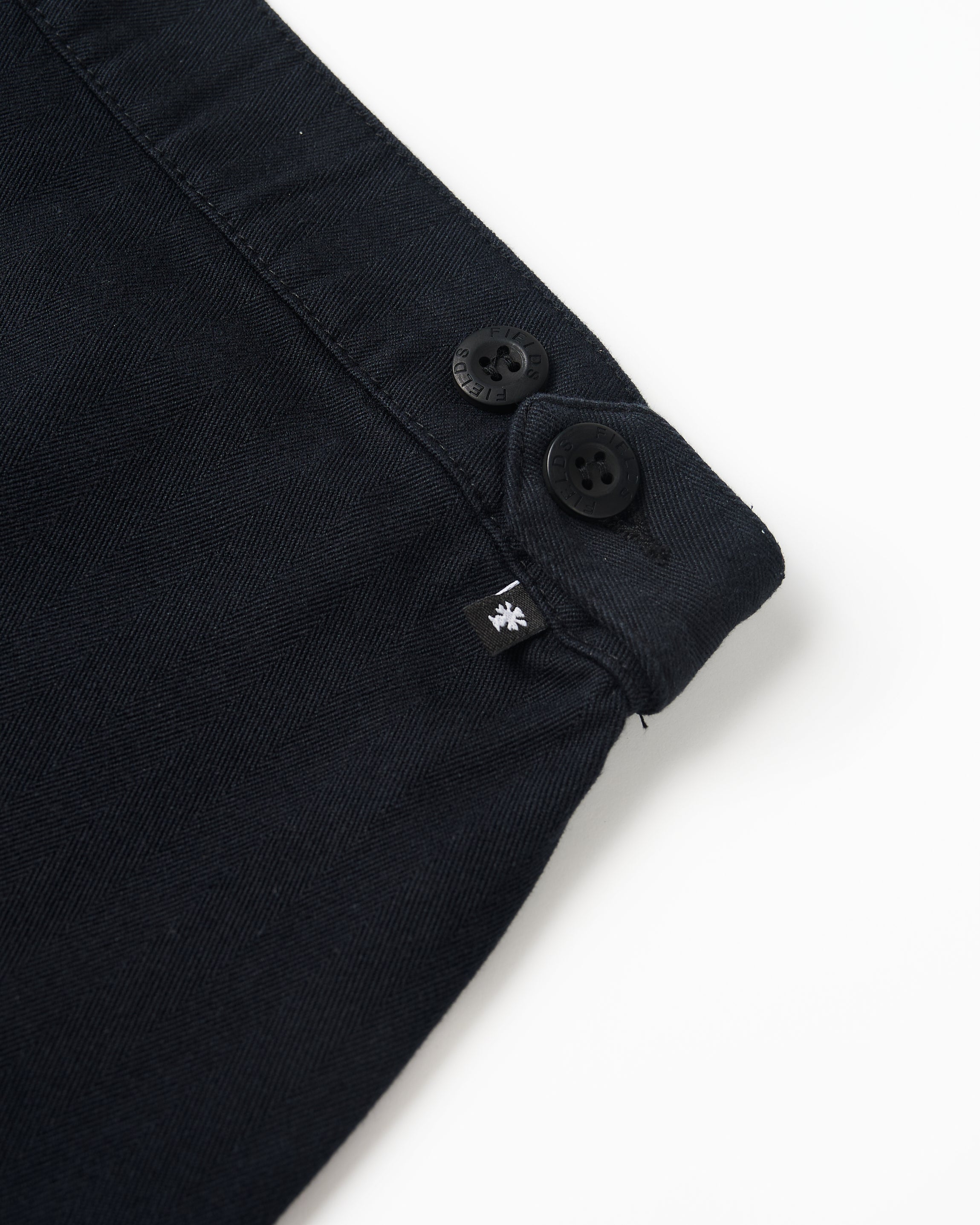 Cotton Weekend Trouser in Black Beauty