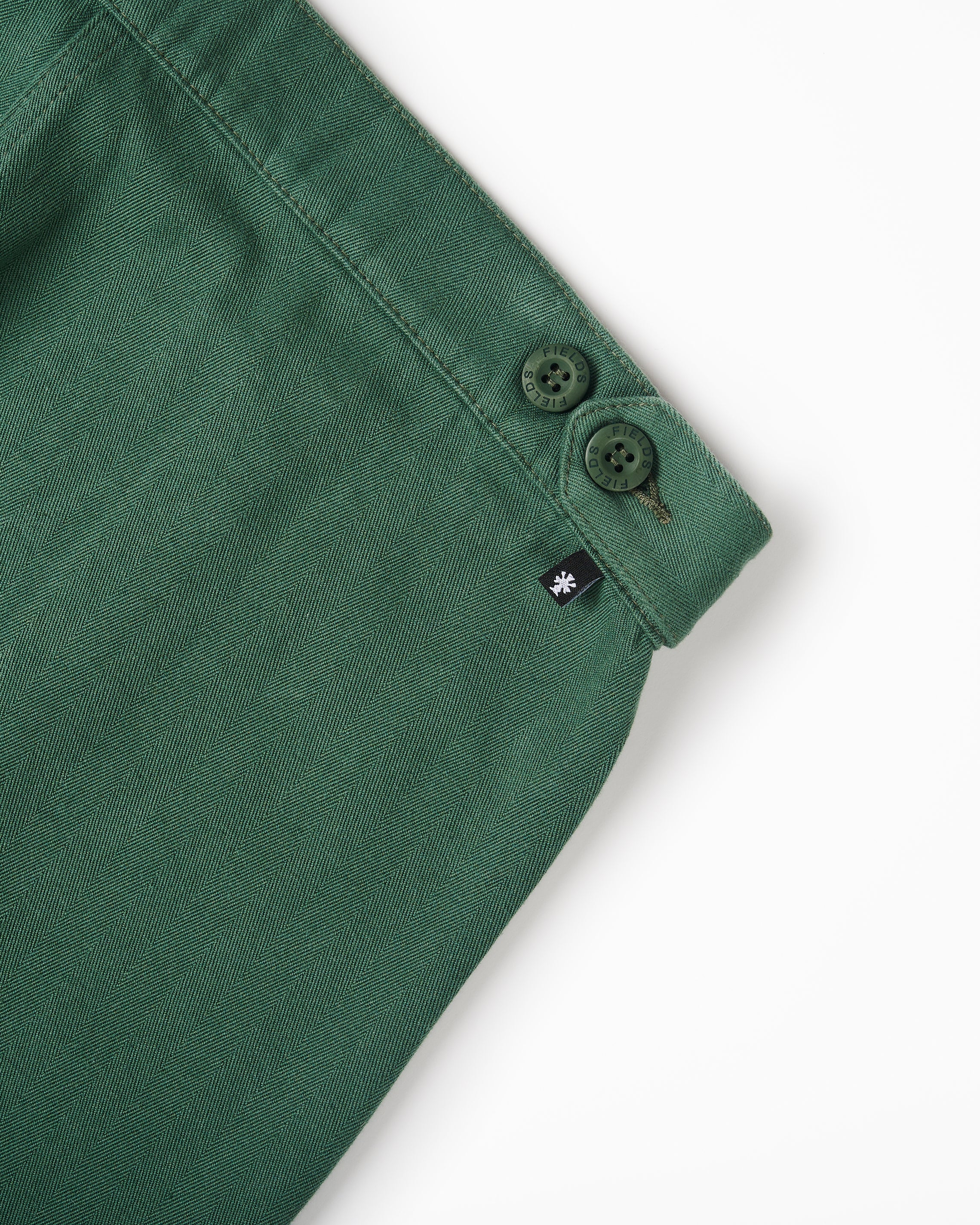 Weekend Trousers in Cotton Herringbone Myrtle