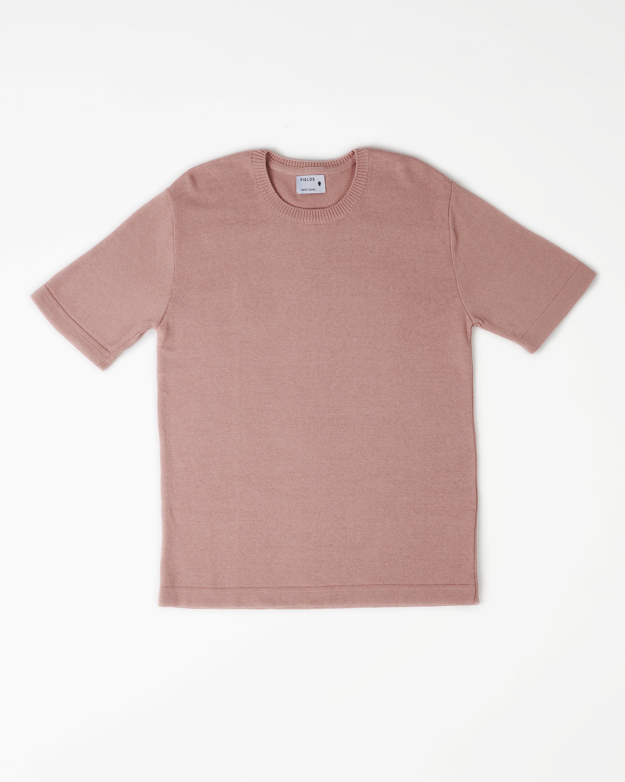 Knitted Tee in Dusty Pink