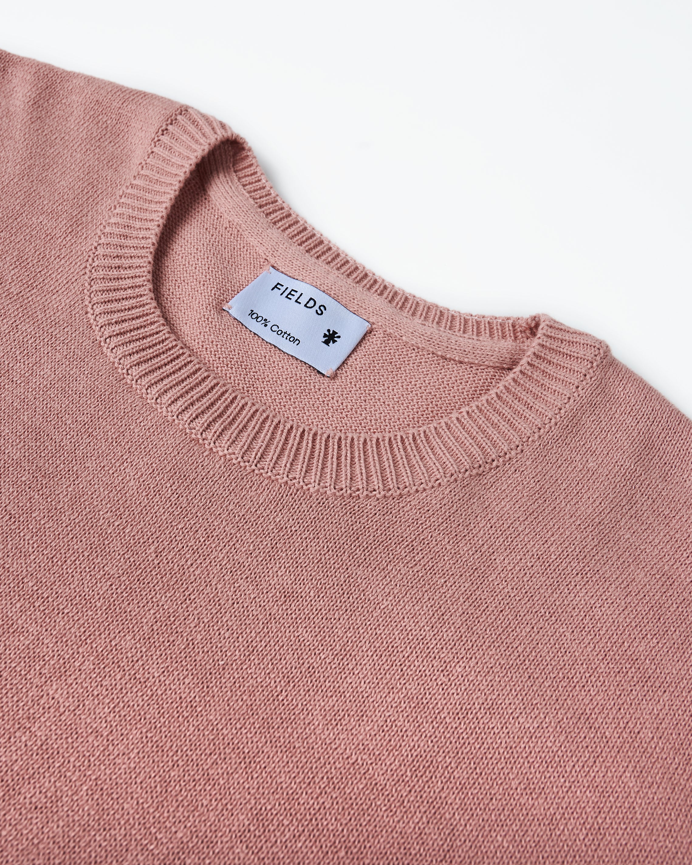 Knitted Tee in Dusty Pink