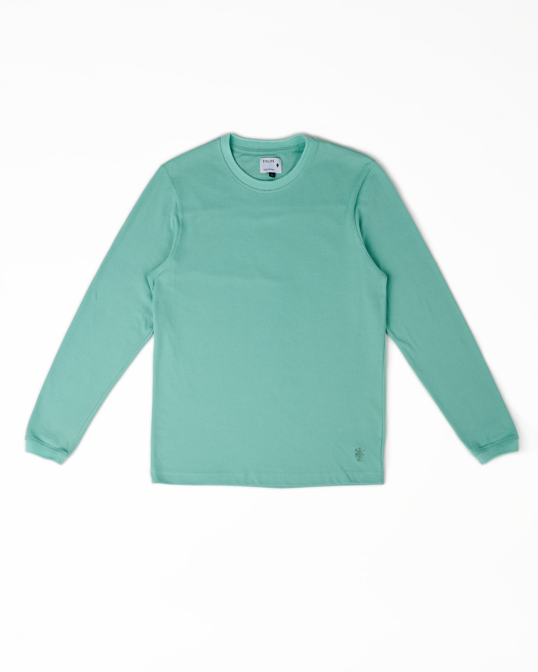 Long Sleeve Pique Tee in Feldspar