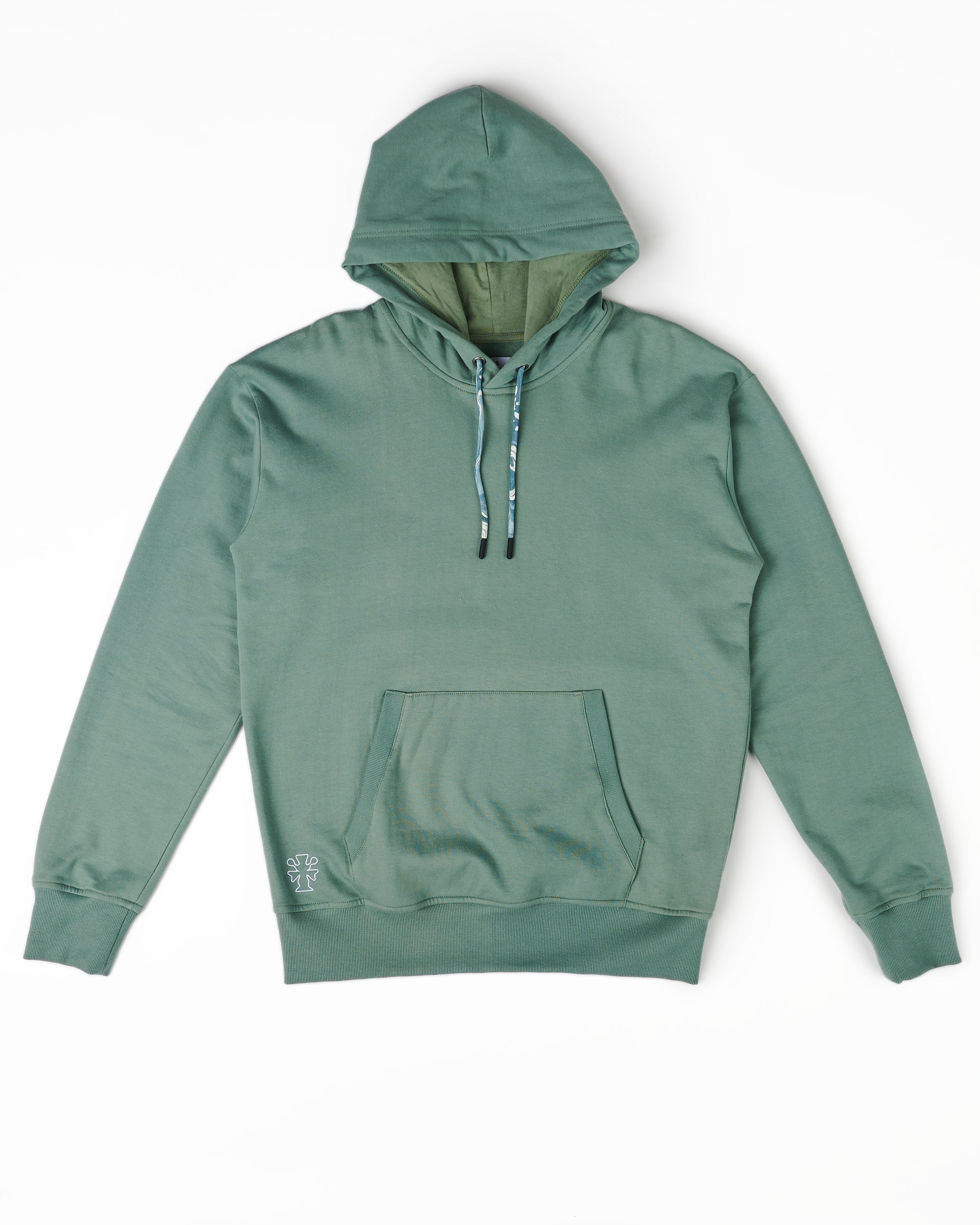 Hoodie in Cotton XS Sea Spray