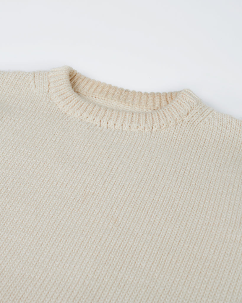 The 1kg Wool & Linen Sweater in Ecru 