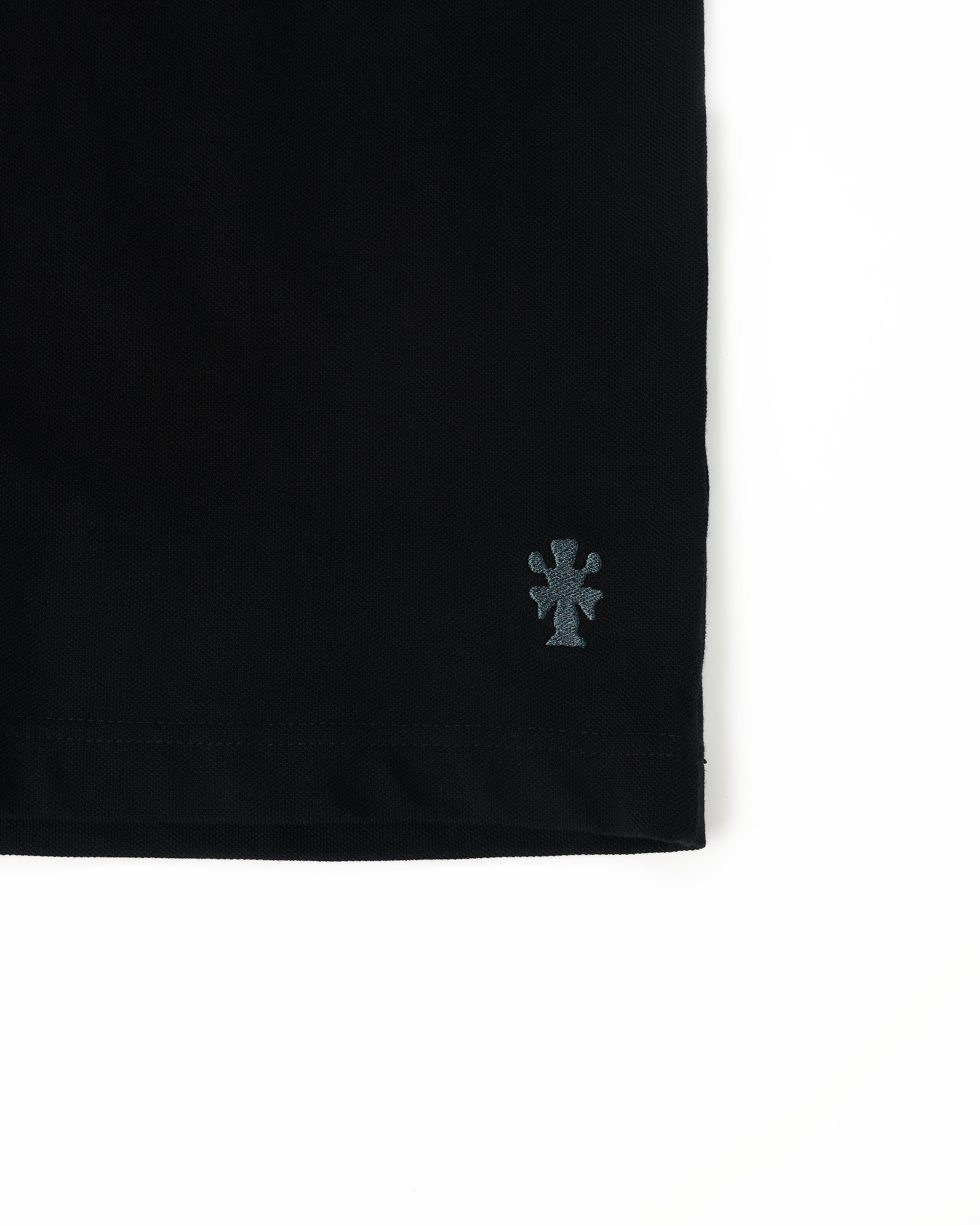 The Cotton Pique Tee in Black Beauty