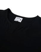 The Cotton Henley Tee in Black Beauty