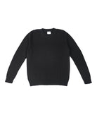Round Neck Sweater in Cotton shade Black Beauty