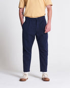 The Cotton Weekend Trouser in Black Iris (Navy)